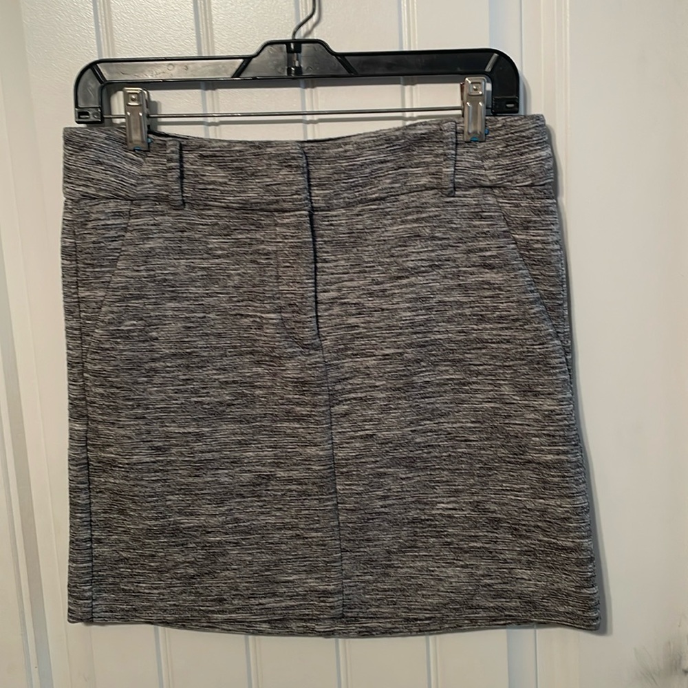 LOFT Black Space Dye Mini Skirt Size 4